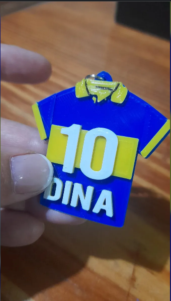 Boca Juniors shirt keychain