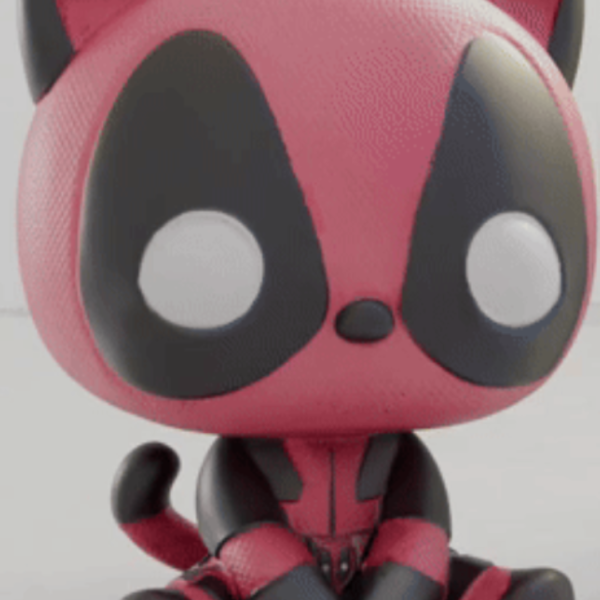 Deadpool Cat 3D Model