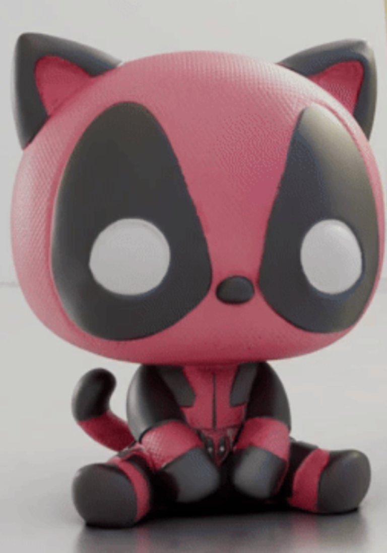 Deadpool Cat 3D Model