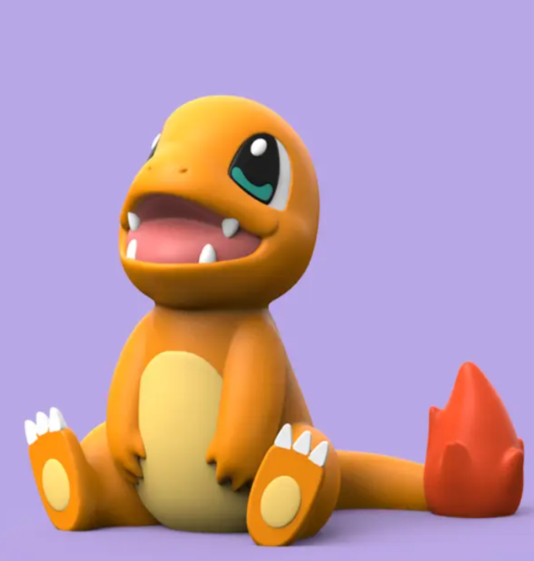 Cute Chibi Charmander 3D Print