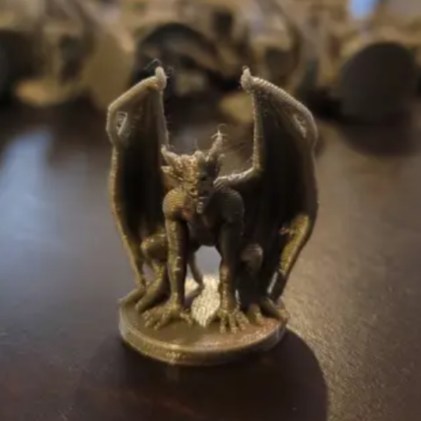 3D Printed Gargoyle Statue