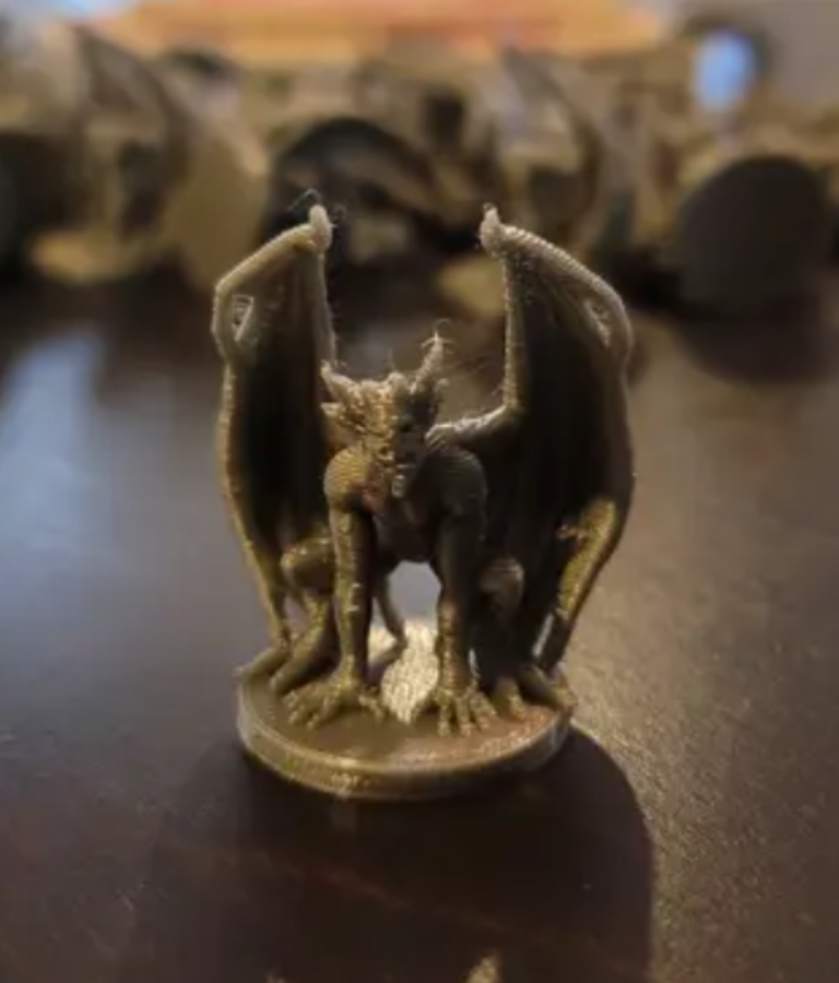 3D Printed Gargoyle Statue