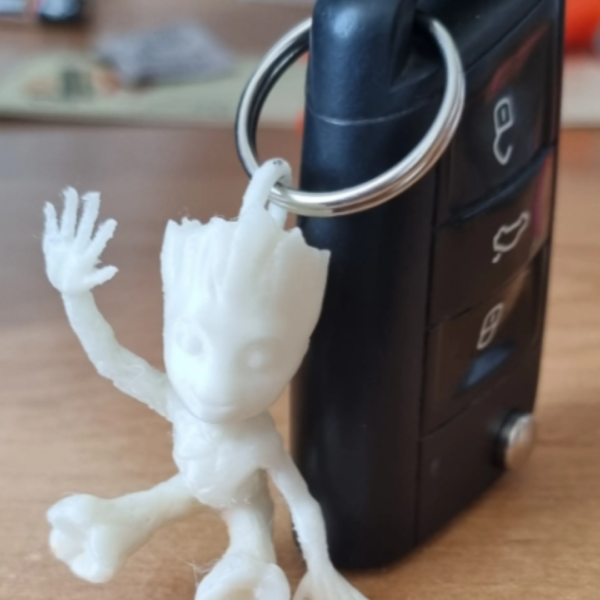 3D Printed Baby Groot Keychain - Lively and Distinctive