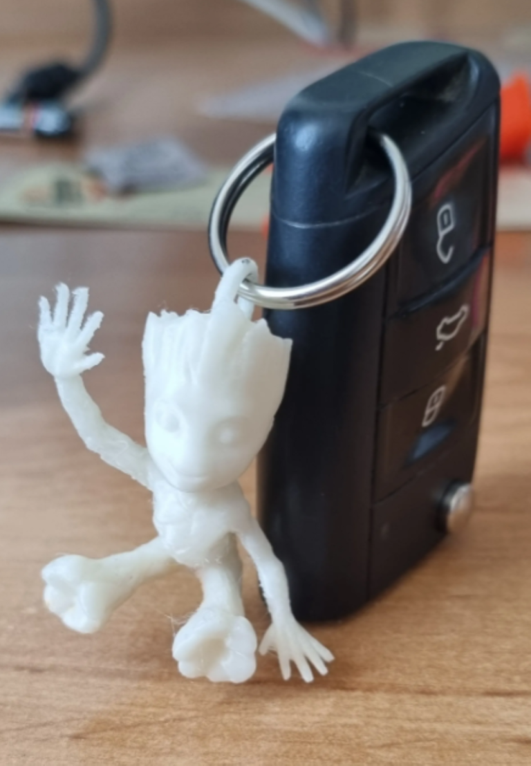 3D Printed Baby Groot Keychain - Lively and Distinctive