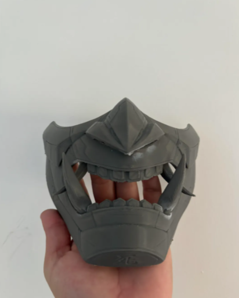 3D Printed Oni Mask - Bold and Intricate Design