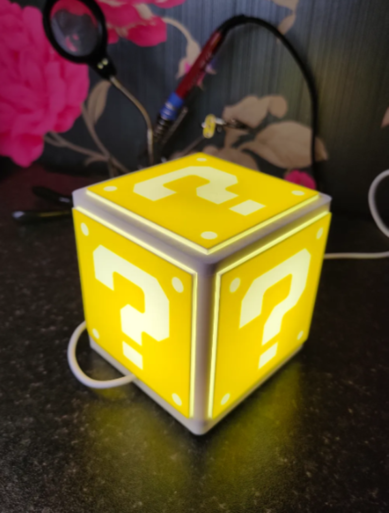 Question Mark Cube Light - Stylish and Iconic