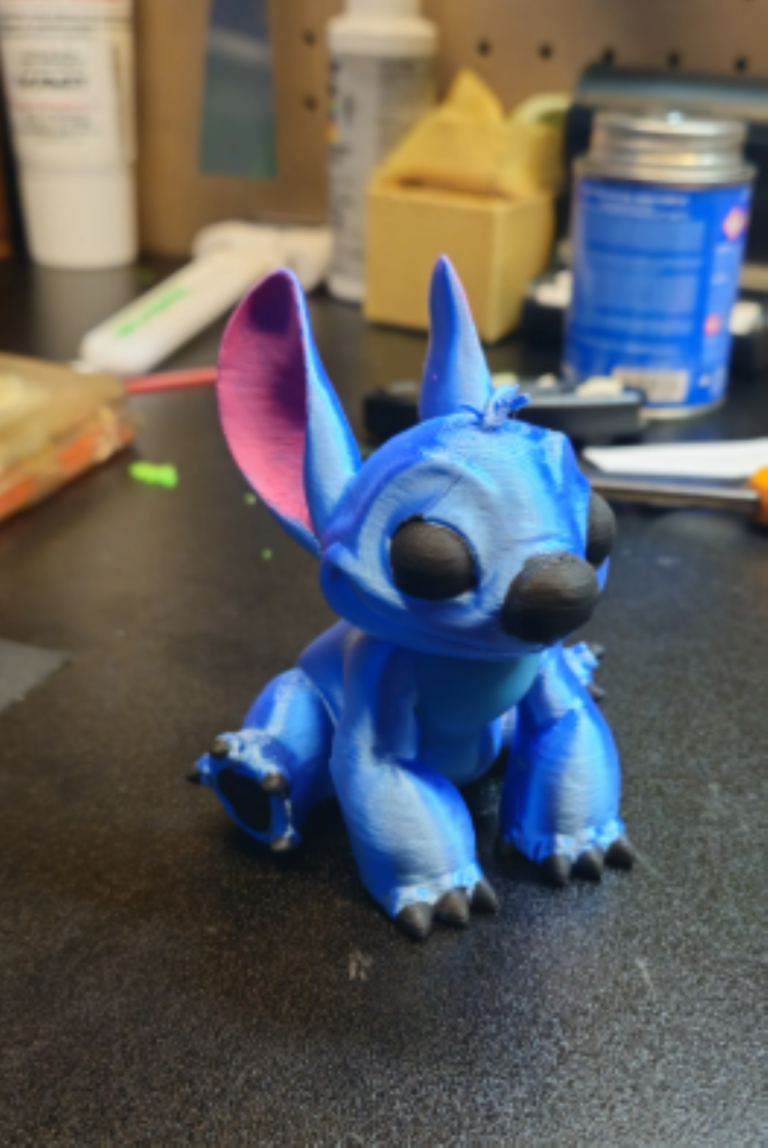 D Printed Stitch Figurine - Lilo & Stitch Collectible