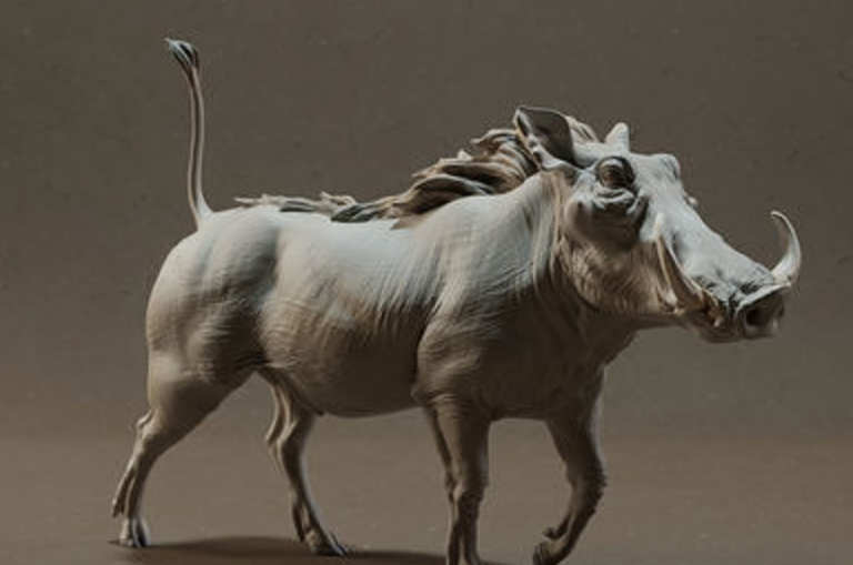 3D Printed Warthog Figurine