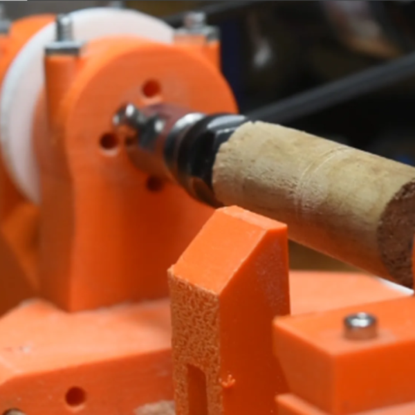 Custom 3D Printed Wood Lathe for Precision Work