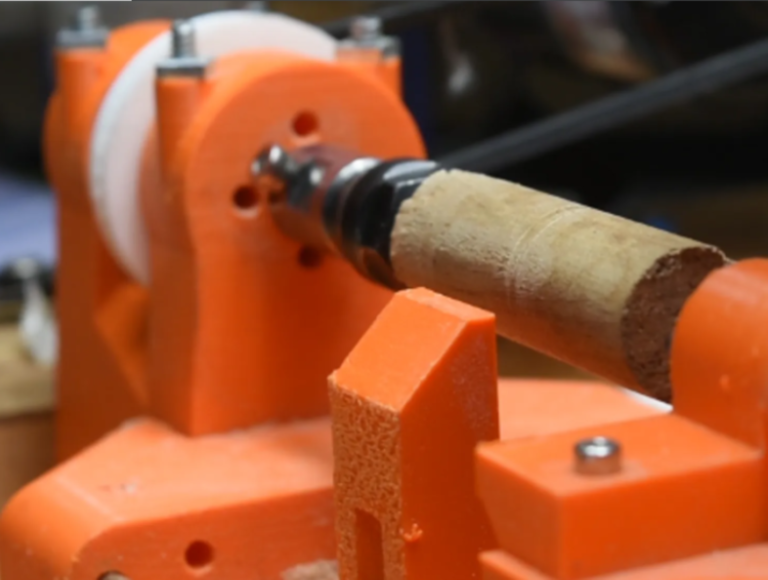 Custom 3D Printed Wood Lathe for Precision Work