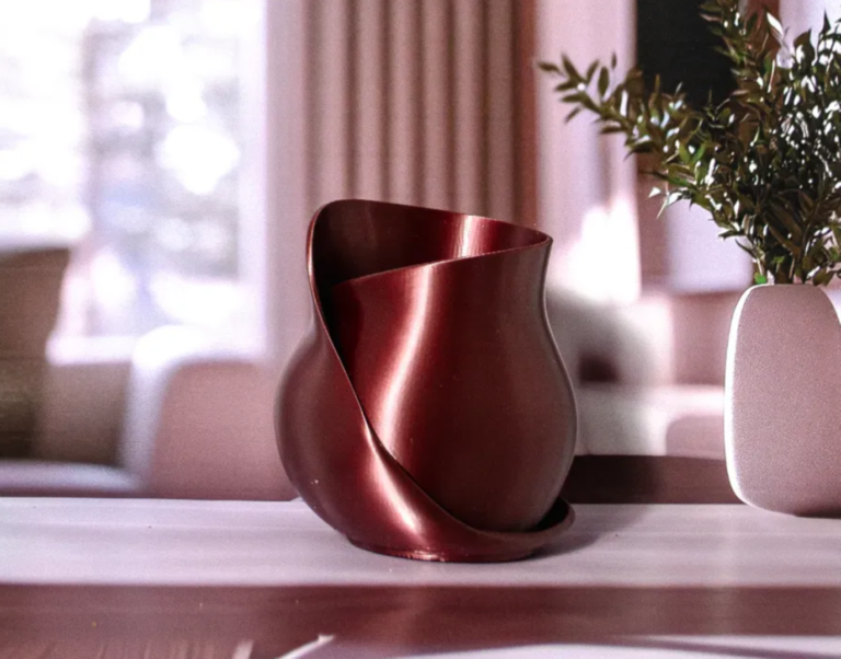 3D Printed Christmas Ribbon Vase