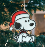 3D Printed Snoopy with Santa Hat