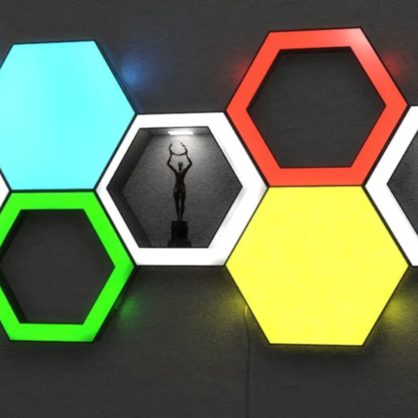 HEX Panels with LED Light Integration