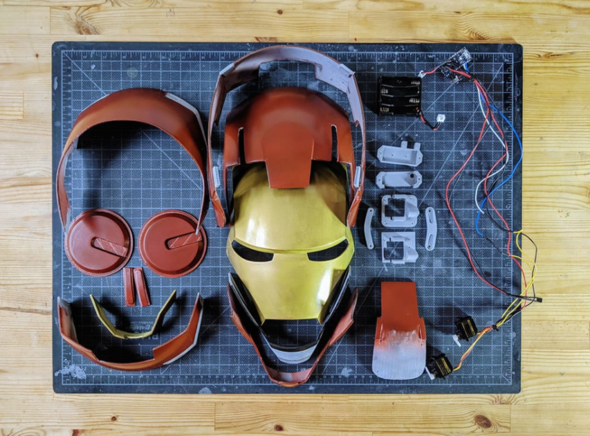 Iron Man 3D Printed Mask - Perfect for Cosplay