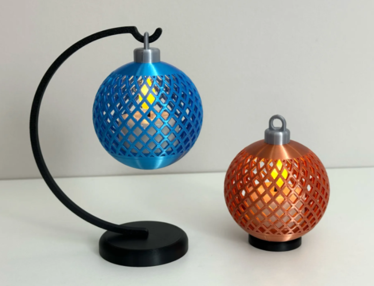 3D Printed Meshed Christmas Ornaments