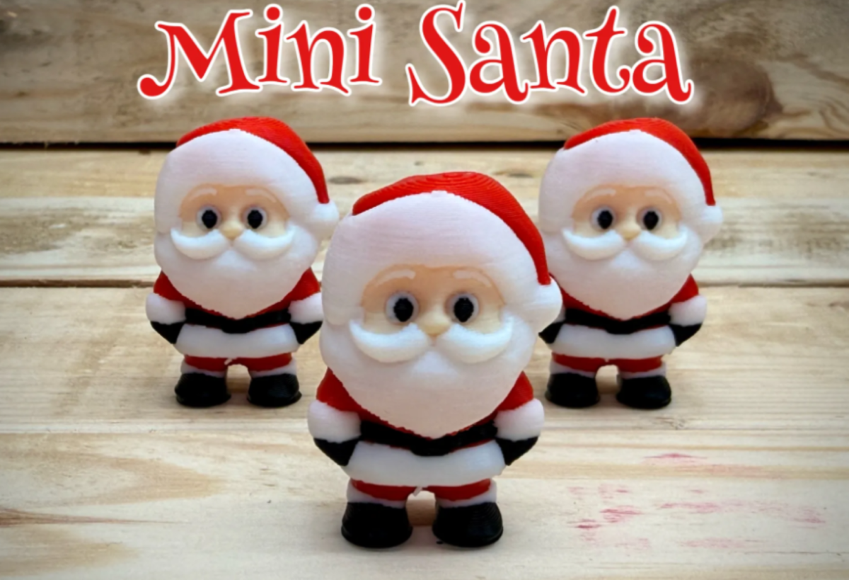 3D Printed Mini Santa