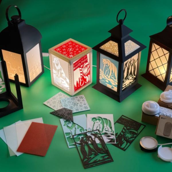 3D Printed Lantern with Arctic Animals