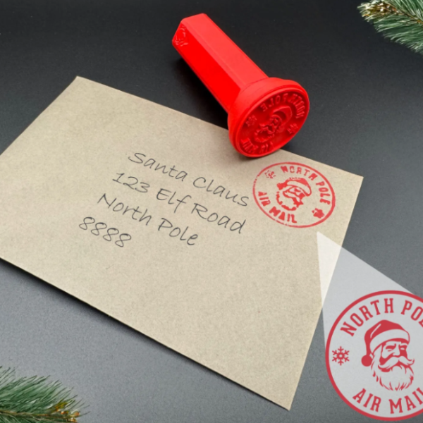 3D Printed Christmas Letter Stamp