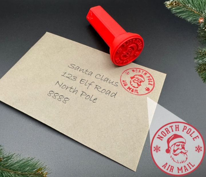 3D Printed Christmas Letter Stamp