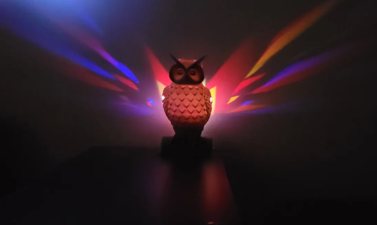 3D Printed Owl Wing Light