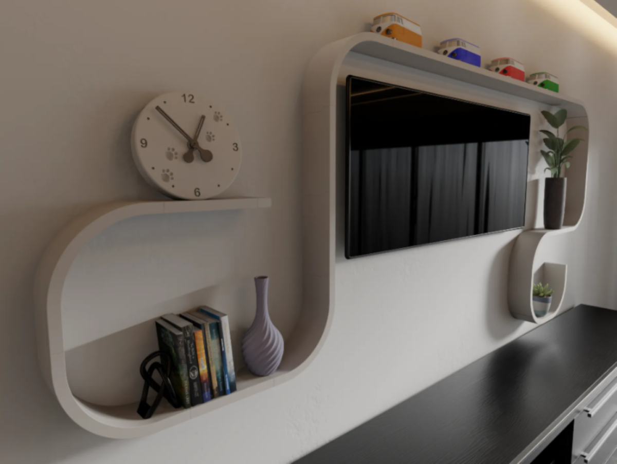 Lightweight 3D Printed Shelf – Stylish and Functional