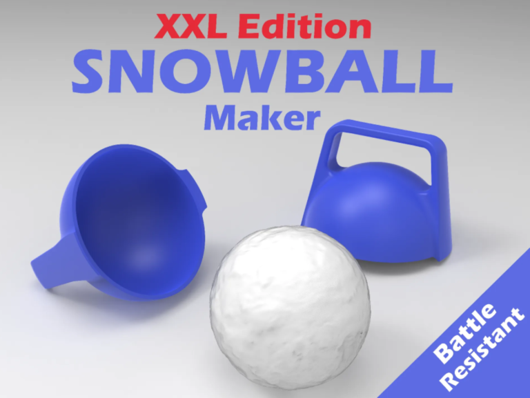 3D Printed Snowball Maker