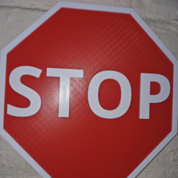 3D Printed Stop Sign