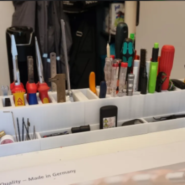 Custom 3D Printed Tool Holder for Desk & Workshop