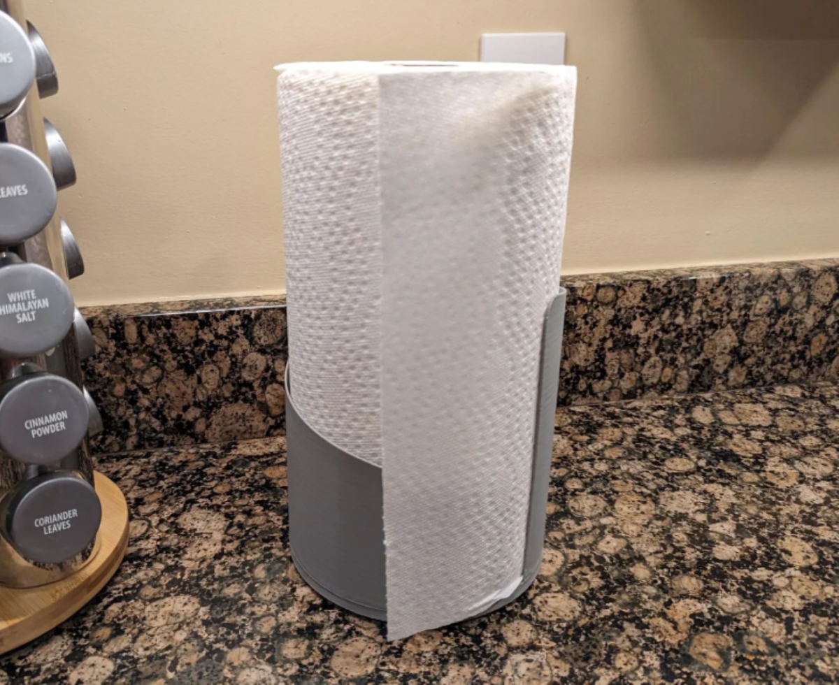 Paper Towel Holder - 3D Printed for All Roll Sizes