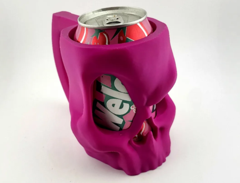 3D Printed Skull Can Holder