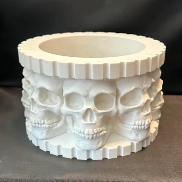 Unique 3D Printed Skull Planter Bowl