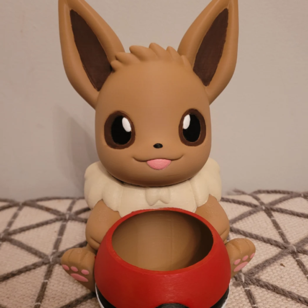 Charming Hand-Painted Eevee Planter