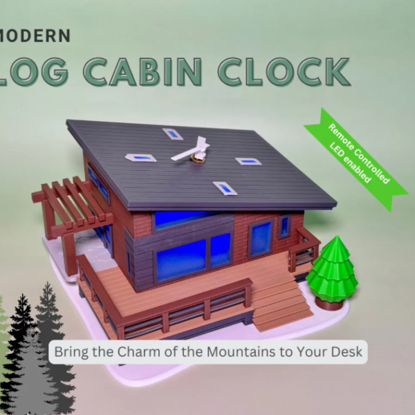 Cabin Clock with LED and Skylight Options