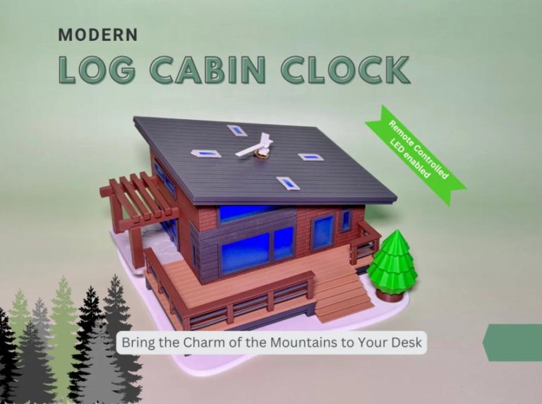 Cabin Clock with LED and Skylight Options