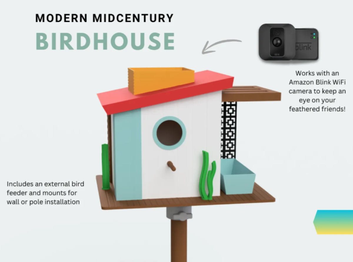 Modern Birdhouse with Hidden Terrace