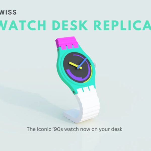 3D Swiss Watch Desk Clock