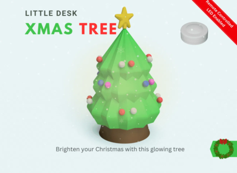 LED Christmas Tree with Ornaments and Star